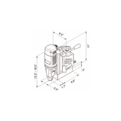 CS Unitec 1-1/4" Magnetic Drill Single Speed MABasic 200 2 CS Unitec 1-1/4" Magnetic Drill Single Speed MABasic 200 - Image 2