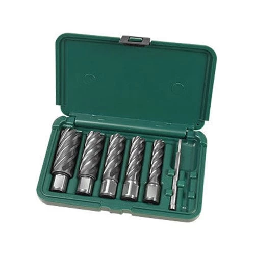 CS Unitec 5pc 3/4 Shank 1" Annular Cutter Kit 6-1-001 1 CS Unitec 5pc 3/4 Shank 1" Annular Cutter Kit 6-1-001